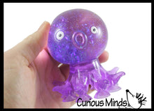 Load image into Gallery viewer, 1 Octopus Fidget Toy - Water and Glitter Filled Octopus
