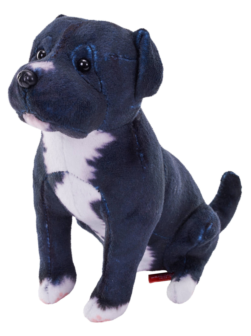 Rescue Pit Bull Black Stuffed Animal W Sound 5.5