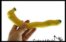 Load image into Gallery viewer, 1 Sand Filled Squishy Banana - Moldable Sensory, Stress
