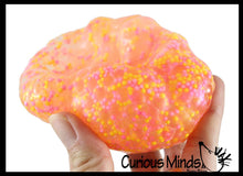Load image into Gallery viewer, 1 Jumbo Confetti Bead Mold-able Stress Ball -Squishy Gooey
