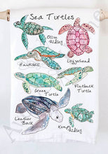 Load image into Gallery viewer, Sea Turtles Ocean Kitchen Towel
