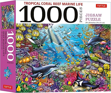 Tropical Coral Reef Marine Life 1000 Piece Puzzle