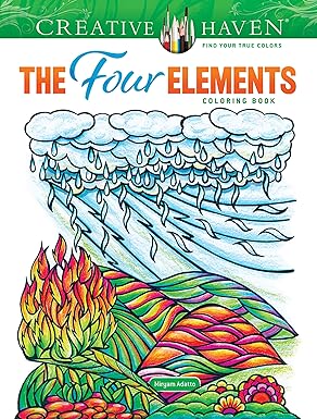 The Four Elements Coloring Book by Miryam Adatto