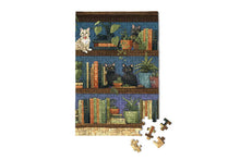 Load image into Gallery viewer, Cat Tales - Library books bookcase plants garden puzzle
