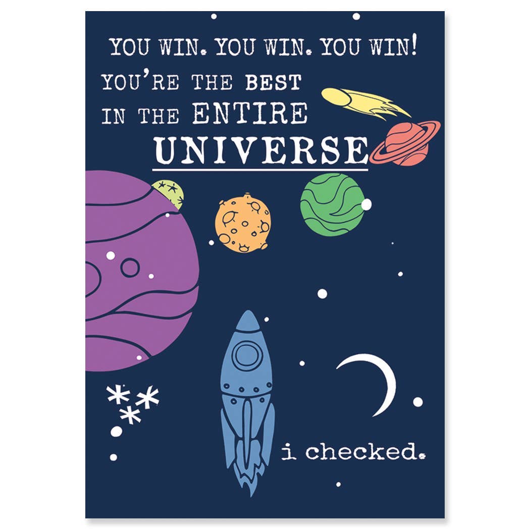 UNIVERSE BIRTHDAY GREETING CARD 4.5 x 6.25
