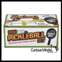 Load image into Gallery viewer, Mini Tabletop Pickleball Game Set - Net, Paddles and Ball

