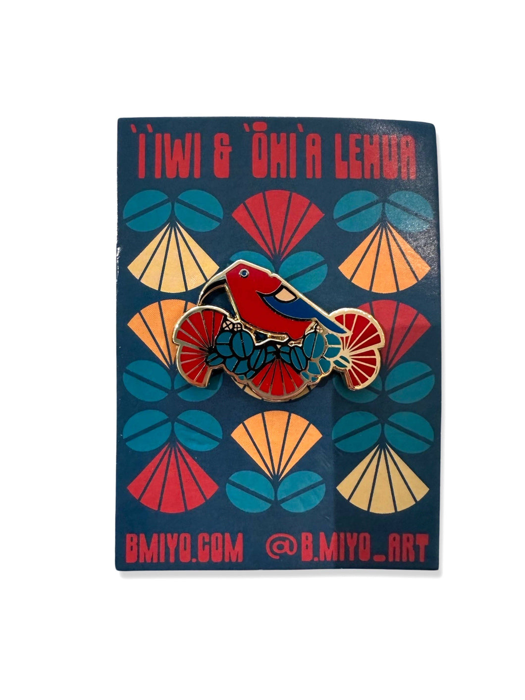 ʻIʻiwi & ‘Ōhiʻa Lehua Enamel Pin