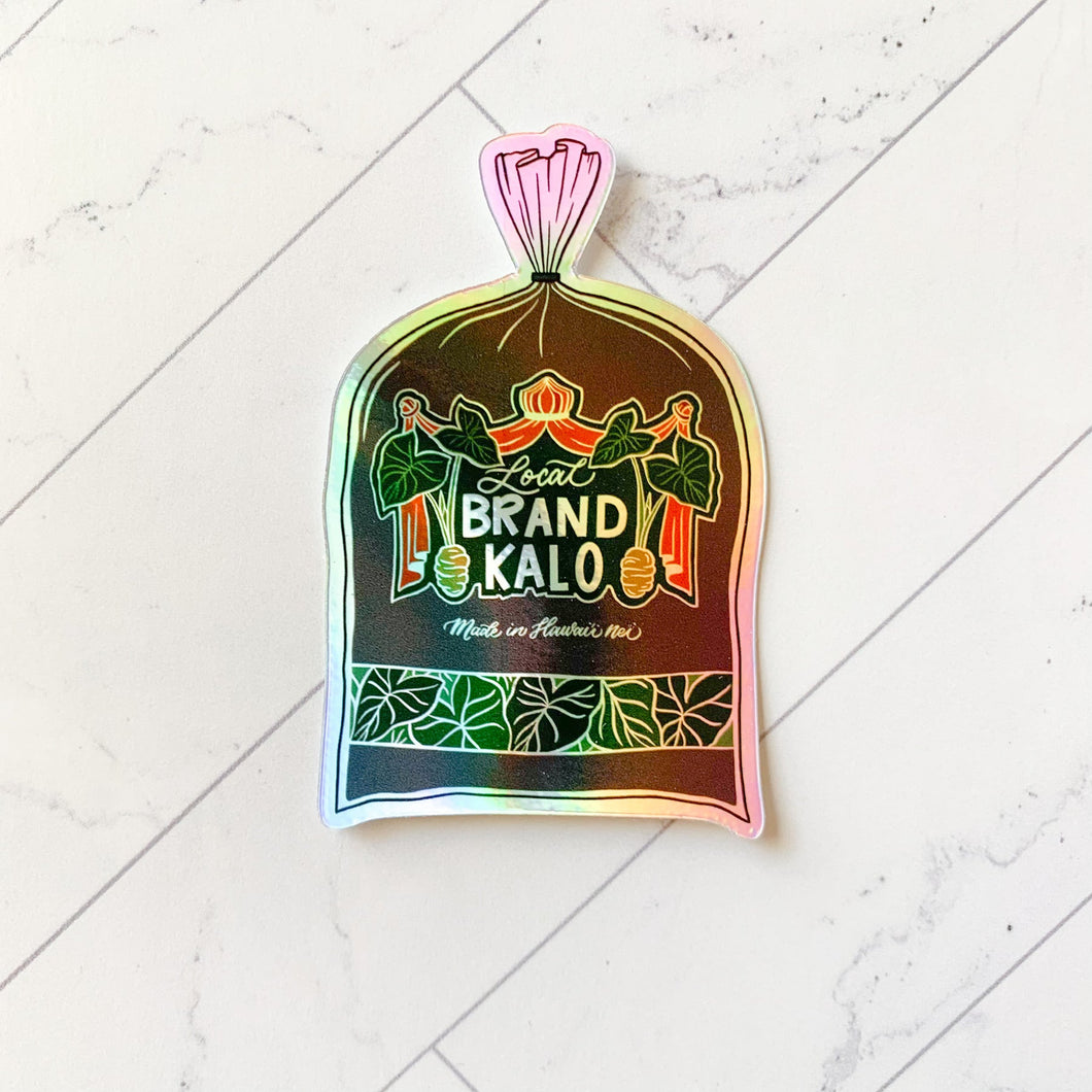 Poi Bag Holographic Vinyl Sticker