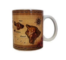 Load image into Gallery viewer, Vintage Island Map Ceramic Mug 11oz
