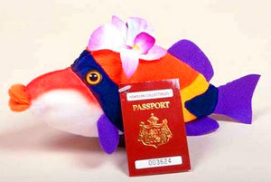 IG Hawaiian Collectibles Small Plush - Passport Humu