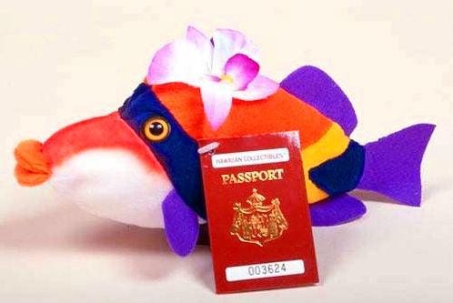 IG Hawaiian Collectibles Small Plush - Passport Humu