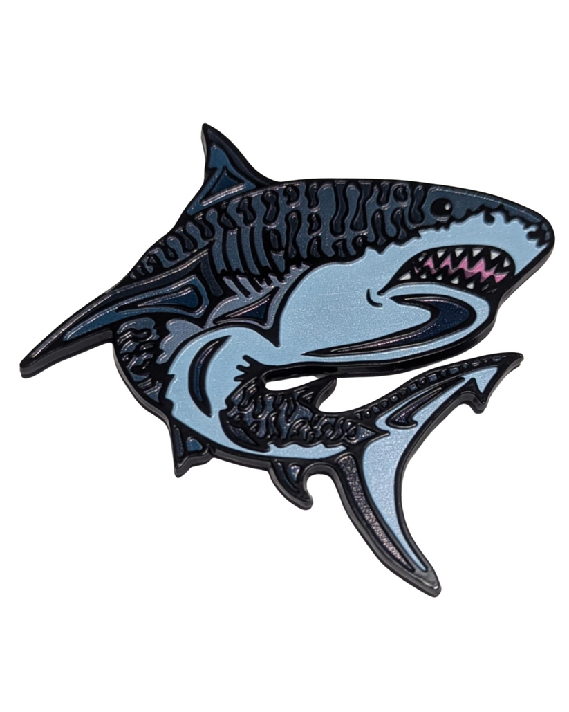 Tiger Shark Metal Magnet