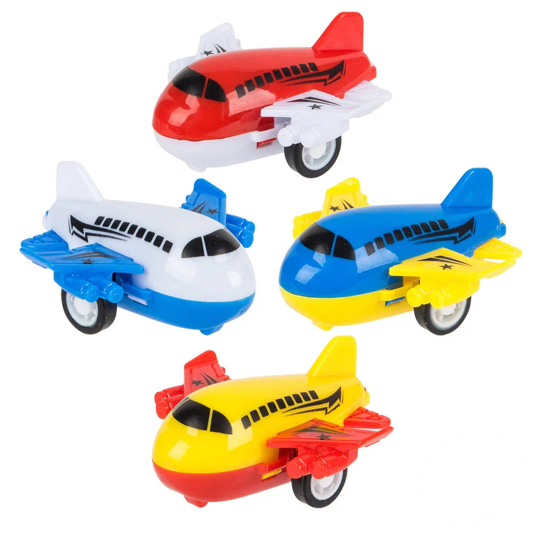 Airplane Pull Back Stocking Stuffer Kids Play Toy