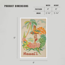 Load image into Gallery viewer, PREMIUM POSTCARD Hawaii, Vintage Welcome
