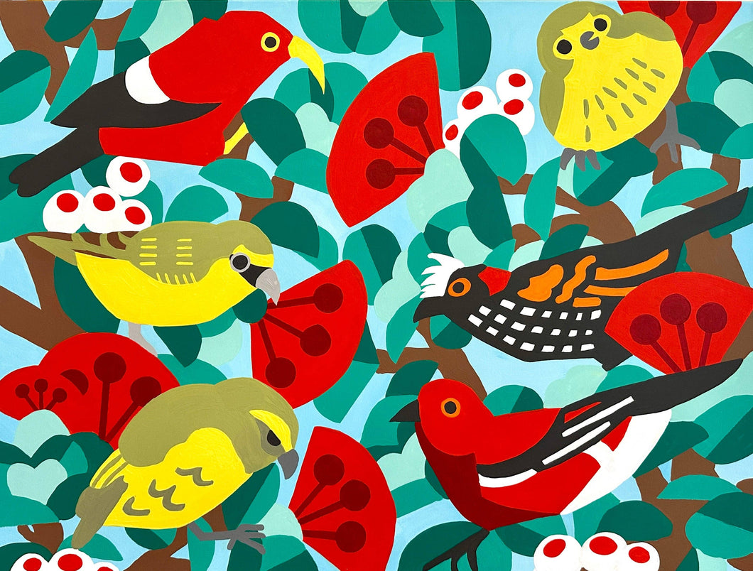 Makahiki O Nā Manu Nahele Greeting Card