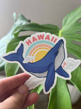 Load image into Gallery viewer, Rainbow Whale Sticker - Hawaii Island Series
