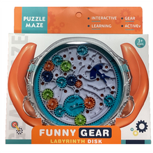 Load image into Gallery viewer, Gear Labyrinth Hand-Held Puzzle Maze, 2 Color Options
