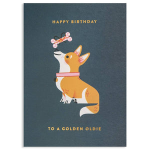 GOLDEN OLDIE|LAGOM BIRTHDAY CARD