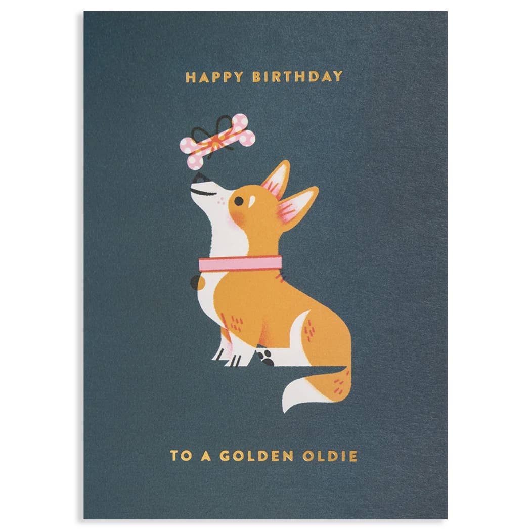 GOLDEN OLDIE|LAGOM BIRTHDAY CARD