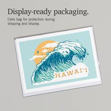 Load image into Gallery viewer, GREETING CARD Hawaii, Distressed Ink, Perfect Wave
