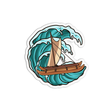 Load image into Gallery viewer, Hawaii Boat &amp; Wave Vinyl Waterproof Stickers
