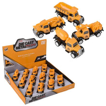 Load image into Gallery viewer, 3&quot; Die Cast Pull Back Construction Vehicles
