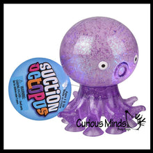 Load image into Gallery viewer, 1 Octopus Fidget Toy - Water and Glitter Filled Octopus

