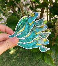 Load image into Gallery viewer, Hibiscus Honu Sticker
