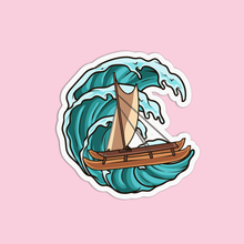 Load image into Gallery viewer, Hawaii Boat &amp; Wave Vinyl Waterproof Stickers
