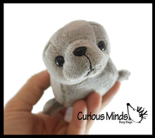 Load image into Gallery viewer, Cute Mini Grey Harbor Seal Plush Stuffed Animal
