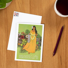 Load image into Gallery viewer, NOTECARD Hawaii, Welcome with Lei
