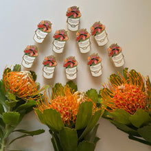 Load image into Gallery viewer, Protea Bucket Enamel Pin
