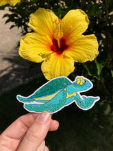 Load image into Gallery viewer, Hibiscus Honu Sticker
