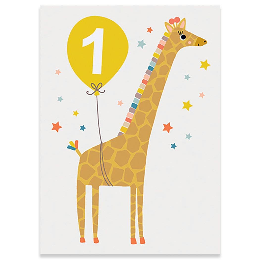 ONE BIRTHDAY GREETING CARD 4.5 x 6.25