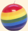 Rainbow Globe Candle