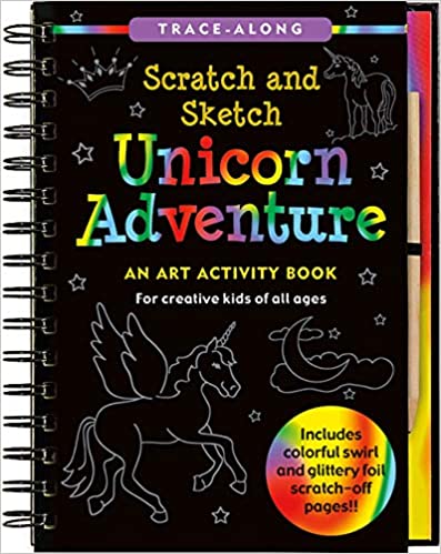 Unicorn Adventure Scratch and Sketch: An Art Activity Book for Creative Kids of All Ages by Lee Nemmers