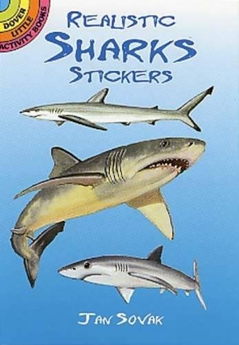 Little Activity Books Realistic Shark Stickers by Jan Sovak